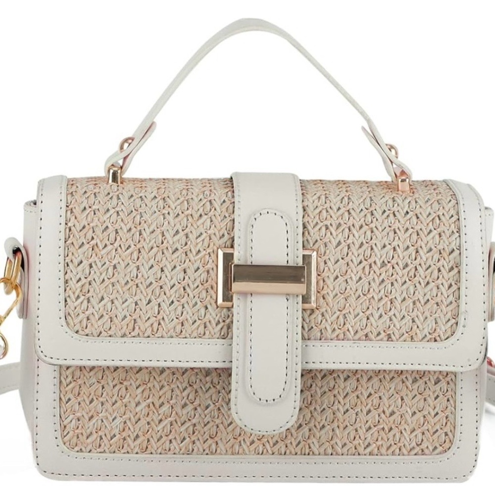 Oweisong Summer Straw Crossbody Bag NWT